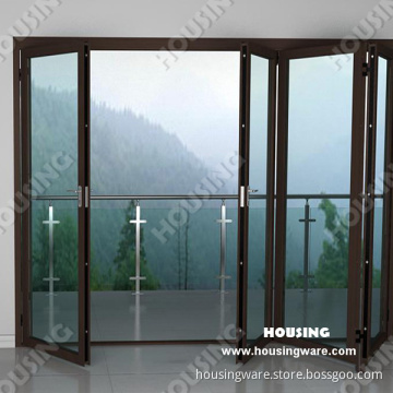 Modern Aluminum Folding Door with Tempered Glass